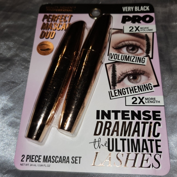 NWT MASCARA 2-piece SET VERY BLACK, Volumizing And Lengthening - Picture 5 of 7